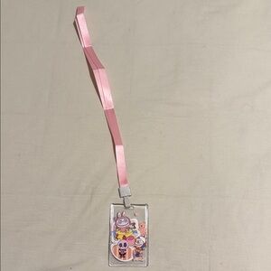 Pink Lanyard with The Monsters (not Popmart)